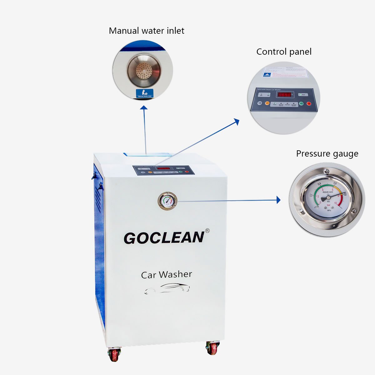 GoClean Steamer image from the front