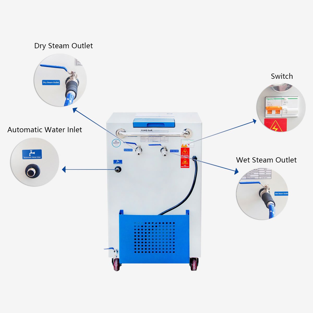 GoClean Steamer image from the back